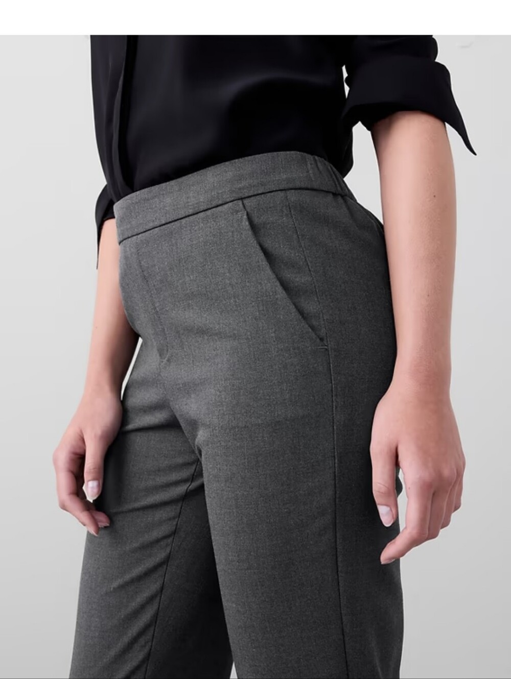 Banana Republic Hayden Straight High-Rise Ankle Pant Straight High-Rise Ankle
